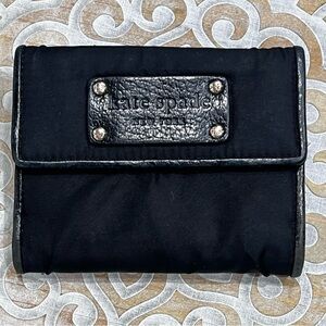 Kate Spade ♠️ Ruched Satin Wallet - See Description for Condition Notes